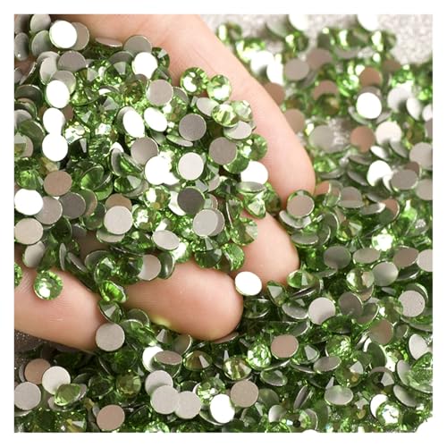 Hotfix Strasssteine Flatback Kristall-Strasssteine ​​in allen Größen for Nagelkleidung for Basteln, Basteln, Dekorieren, Edelsteine(Peridot,SS30 288Pcs) von HUDFVIOI
