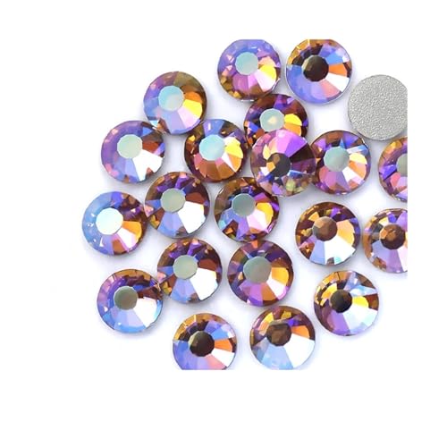 Hotfix Strasssteine Multi Farben Crystal AB Nicht Hot Fix Strass Flache Rückseite Strass Nagel Glitters Kleidungsstück Stein(Topaz AB,SS16 1440PCS) von HUDFVIOI