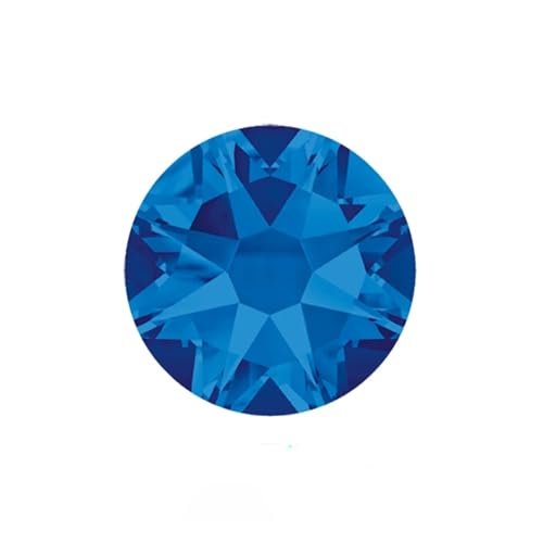 Hotfix Strasssteine Nicht Hotfix DIY Strass Kristall Strass Stick Auf Nail art Dekorationen DIY Handarbeit Kleidung(Capri Blue,SS30 288Pcs) von HUDFVIOI