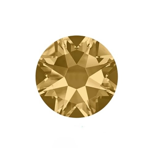 Hotfix Strasssteine Nicht Hotfix DIY Strass Kristall Strass Stick Auf Nail art Dekorationen DIY Handarbeit Kleidung(Light Colorado Topaz,SS16 1440Pcs) von HUDFVIOI