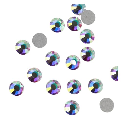 Hotfix Strasssteine Nicht-Hotfix-Kaltfixierung, weiße Kristall-Flatback-Strasssteine ​​für Nageldekoration, DIY-Nagelkunst(201AB Crystal AB,2.4mm SS8 1440pcs) von HUDFVIOI