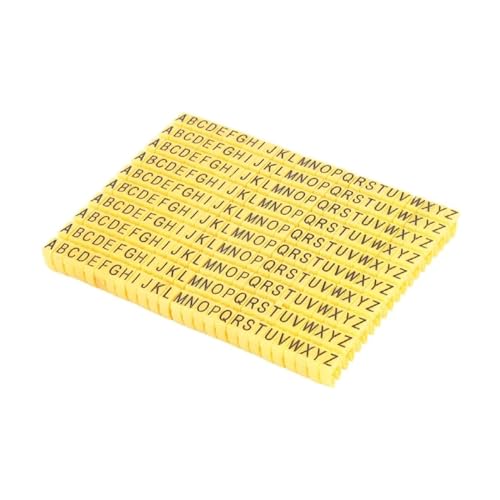Kabelkennzeichnung 260/390 Stück Kabelmarker, bunte Markierungsbuchstaben vom Typ C, Etikett for 2 – 8 mm Kabel, Netzwerkkabel, Drahtmarker, Etikett Für den Einsatz im Büro(M-1(2.5mm)260PCS) von HUDFVIOI