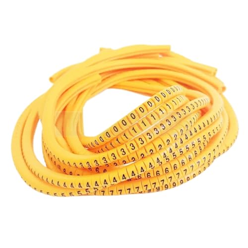 Kabelkennzeichnung Kabelmarkierungsetikett, Drahtmarkierungsnummer 0 bis 9, Kabelgröße 1,5 qmm, gemischt, farbige PVC-Kabelmarkierungen, Isolationsmarkierung EC-0, 1000 Stück Für den Einsatz im Büro(E Kabelkennzeichnung Kabelmarkierungsetikett, Drahtmarkierungsnummer 0 bis 9, Kabelgröße 1,5 qmm, gemischt, farbige PVC-Kabelmarkierungen, Isolationsmarkierung EC-0, 1000 Stück Für den Einsatz im Büro(E von HUDFVIOI