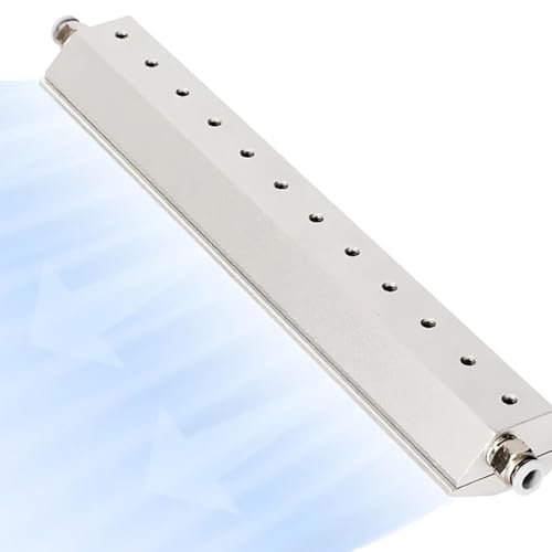 HUGDSB Industrieller Luftmesser-Gebläse – Aluminium-Luftklinge zur Staub- und Wasserentfernung, 1/4-Zoll-Gewindeschnittstelle, funktioniert mit Luftkompressor(350mm) von HUGDSB