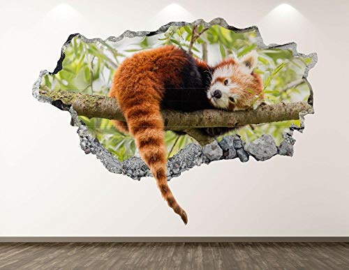 Wandtattoo Roter Panda Wandtattoo Kunstdekoration 3d zerschlagen Tierplakat Kinderzimmer Aufkleber Wandtattoo Roter Panda Wandtattoo Kunstdekoration 3d zerschlagen Tierplakat Kinderzimmer Aufkleber von HUGF