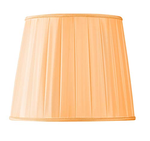 Lampenschirm aus Plissee in U-Form, Durchmesser 30 x 23 x 24,5 cm (Handgefaltet) Mandarine von HUGUES RAMBERT