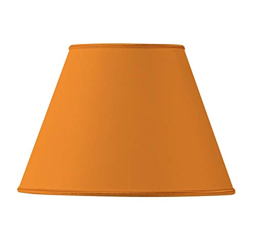 Lampenschirm aus Stoff, konisch, 30 x 15 x 21 cm, Orange von HUGUES RAMBERT