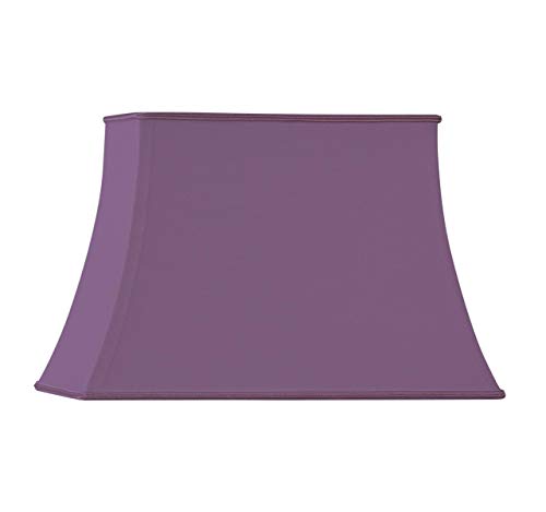Lampenschirm in Form einer Pagode, rechteckig, 35 x 25/23 x 14/25 cm, Violett von HUGUES RAMBERT