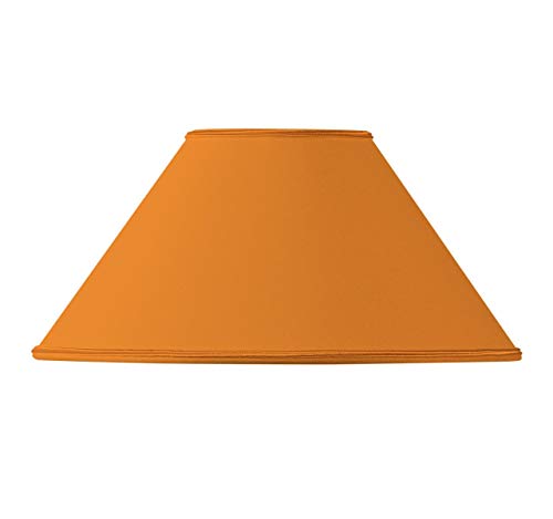 Lampenschirm in Retro-Form, Durchmesser 55 x 17 x 31 cm, Orange von HUGUES RAMBERT