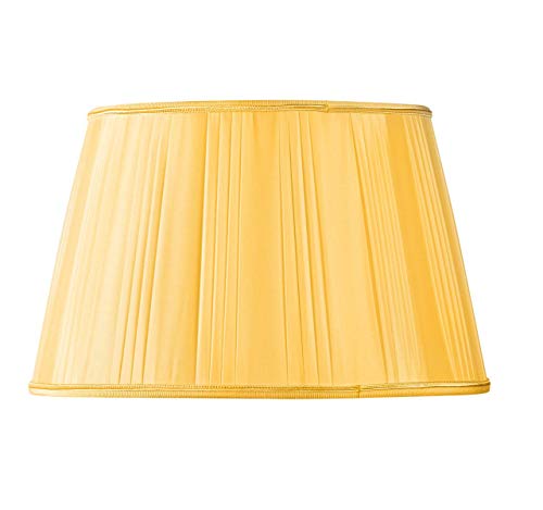 Lampenschirm in Trommelform, Durchmesser 40 x 30 x 25 cm, goldfarben von HUGUES RAMBERT