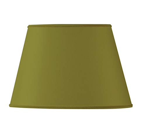 Lampenschirm oval, Ø 45 x 28/29 x 20/27, Grün Bronze von HUGUES RAMBERT