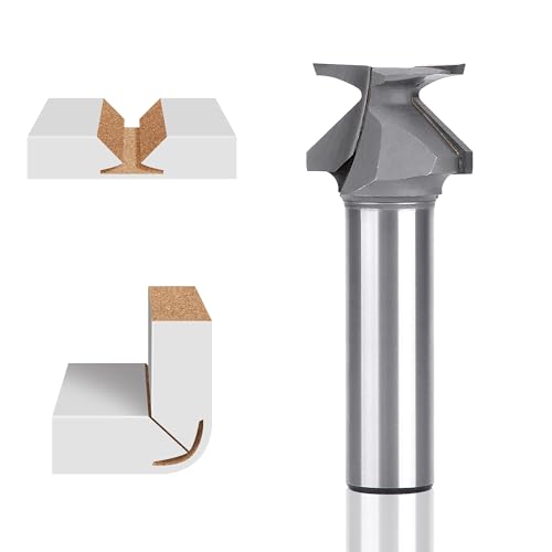 HUHAO 1,27 cm Schaft R10 Nahtloser Fräser für Holzbearbeitung, Bogenbiegen, integriertes Formmesser, Fräser-Bit, Hartmetallbogenbiegen, integrierter Messer-Bit für Holzbearbeitung, Fasenschneider HUHAO 1,27 cm Schaft R10 Nahtloser Fräser für Holzbearbeitung, Bogenbiegen, integriertes Formmesser, Fräser-Bit, Hartmetallbogenbiegen, integrierter Messer-Bit für Holzbearbeitung, Fasenschneider von HUHAO