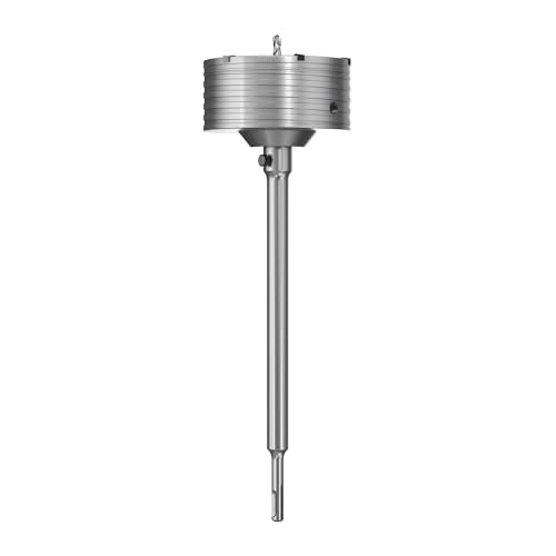HUHAO 110 mm Betonlochsäge mit 330 mm SDS-Plus-Schaft-Verbindungsstange, Lochbohrer für SDS Plus Hammerbohrer, Wandlochsägenbohrer für Beton, Zement, Stein, Wand, Schaumziegel von HUHAO