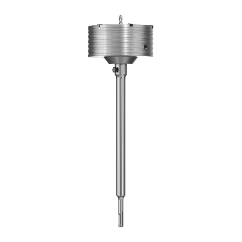 HUHAO 115 mm Betonlochsäge mit 330 mm SDS-Plus-Schaft-Verbindungsstange, Lochbohrer für SDS Plus Hammerbohrer, Wandlochsägenbohrer für Beton, Zement, Stein, Wand, Schaumziegel von HUHAO