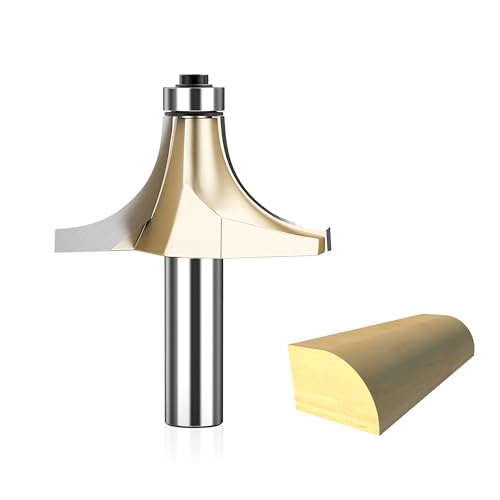 HUHAO 2,2 cm Radius Roundover Frässtift, 1,27 cm Schaft, Kantenform-Bit, Perlenrundungs-Bit, Hartmetall-Eck-Rundung, Kantenform-Bit, zum Abrunden von Zierleisten HUHAO 2,2 cm Radius Roundover Frässtift, 1,27 cm Schaft, Kantenform-Bit, Perlenrundungs-Bit, Hartmetall-Eck-Rundung, Kantenform-Bit, zum Abrunden von Zierleisten von HUHAO