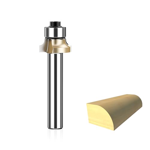 HUHAO 3/32 Zoll Radius Roundover Router Bit 1/4 Zoll Schaft, Kantenformung Rundbohrer Perlenabrundung über Kanten-Bit, Hartmetall-Eckabrundung Kantenform-Bit, zum Abrunden von Zierleisten HUHAO 3/32 Zoll Radius Roundover Router Bit 1/4 Zoll Schaft, Kantenformung Rundbohrer Perlenabrundung über Kanten-Bit, Hartmetall-Eckabrundung Kantenform-Bit, zum Abrunden von Zierleisten von HUHAO