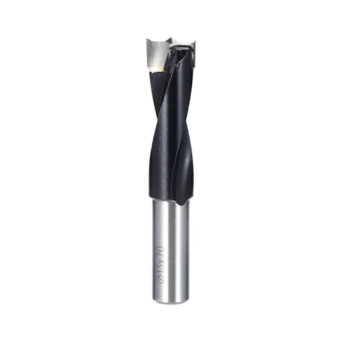 HUHAO Bohrkronen für Holz, Hartmetallbestückt, robuster Dübel-Bit, Lochschneider für Holz, Kunststoff, Sperrholz, 13 mm Durchmesser x 70 mm Länge x 10 mm Schaft, Rechtsdrehung HUHAO Bohrkronen für Holz, Hartmetallbestückt, robuster Dübel-Bit, Lochschneider für Holz, Kunststoff, Sperrholz, 13 mm Durchmesser x 70 mm Länge x 10 mm Schaft, Rechtsdrehung von HUHAO