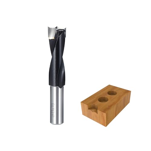 HUHAO Bohrspitzen für Holz, Hartmetallbestückt, robuster Dübel-Bit, Lochschneider für Holz, Kunststoff, Sperrholz, 13 mm Durchmesser x 70 mm Länge x 10 mm Schaft, Rechtsdrehung HUHAO Bohrspitzen für Holz, Hartmetallbestückt, robuster Dübel-Bit, Lochschneider für Holz, Kunststoff, Sperrholz, 13 mm Durchmesser x 70 mm Länge x 10 mm Schaft, Rechtsdrehung von HUHAO