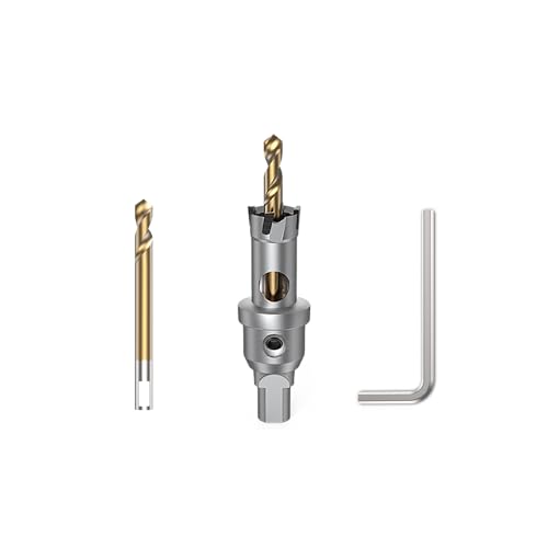 HUHAO Hartmetall-Lochsägenschneider, 15 mm, Wolframkarbidbestückt, TCT-Lochschneider, Hochgeschwindigkeitsschnitt, industrielle Lochsäge, Bohrer für Edelstahl, Metallplatte, Aluminium HUHAO Hartmetall-Lochsägenschneider, 15 mm, Wolframkarbidbestückt, TCT-Lochschneider, Hochgeschwindigkeitsschnitt, industrielle Lochsäge, Bohrer für Edelstahl, Metallplatte, Aluminium von HUHAO