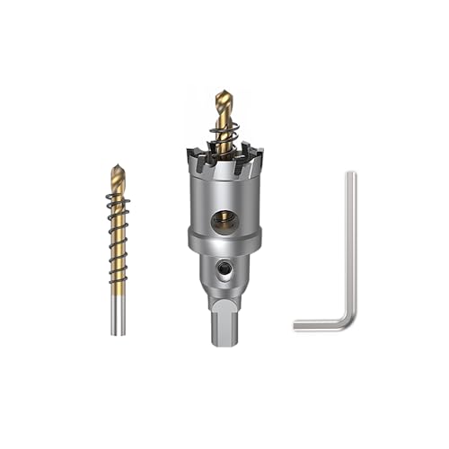 HUHAO Hartmetall-Lochsägenschneider, 28 mm, Wolframkarbidbestückt, TCT-Lochschneider, Hochgeschwindigkeitsschnitt, industrielle Lochsäge, Bohrer für Edelstahl, Metallplatte, Aluminium HUHAO Hartmetall-Lochsägenschneider, 28 mm, Wolframkarbidbestückt, TCT-Lochschneider, Hochgeschwindigkeitsschnitt, industrielle Lochsäge, Bohrer für Edelstahl, Metallplatte, Aluminium von HUHAO