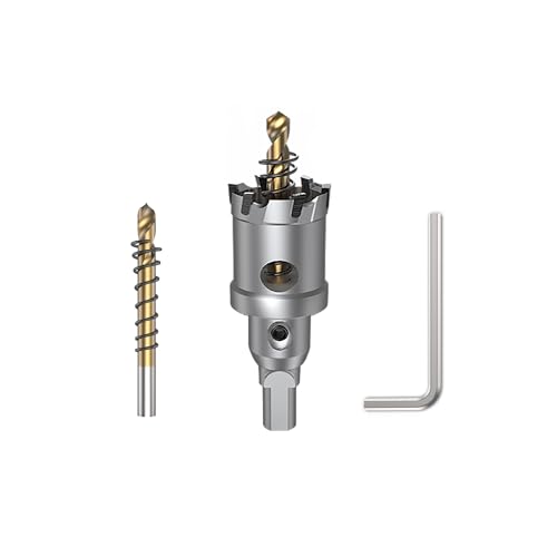 HUHAO Hartmetall-Lochsägenschneider, 30 mm, Wolframkarbidbestückt, TCT-Lochschneider, Hochgeschwindigkeitsschnitt, industrielle Lochsäge, Bohrer für Edelstahl, Metallplatte, Aluminium HUHAO Hartmetall-Lochsägenschneider, 30 mm, Wolframkarbidbestückt, TCT-Lochschneider, Hochgeschwindigkeitsschnitt, industrielle Lochsäge, Bohrer für Edelstahl, Metallplatte, Aluminium von HUHAO