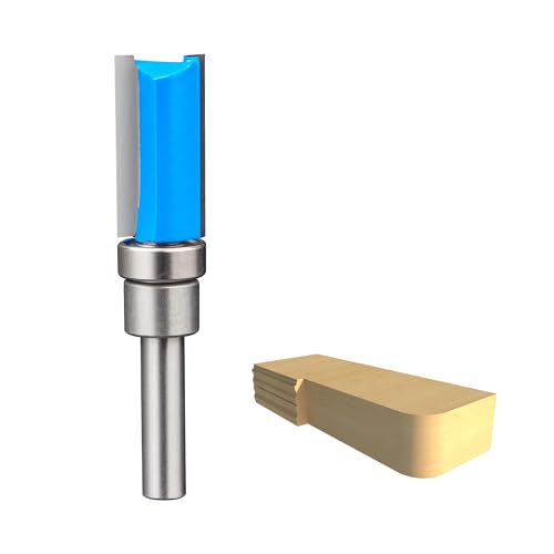 HUHAO Router Bit mit Muster, gerader Fräser-Bit, 1/4-Zoll-Schaft, Schnittlänge 25 mm, unteres Lager, bündig, gerader Schnitt, Fräser für Holzbearbeitung HUHAO Router Bit mit Muster, gerader Fräser-Bit, 1/4-Zoll-Schaft, Schnittlänge 25 mm, unteres Lager, bündig, gerader Schnitt, Fräser für Holzbearbeitung von HUHAO