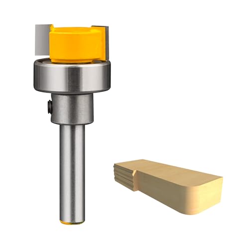 HUHAO Router Bit mit Muster, gerader Fräser-Bit, 1/4-Zoll-Schaft, Schnittlänge 5/16 Zoll, unteres Lager, bündig, gerader Schnitt, Fräser für Holzbearbeitung HUHAO Router Bit mit Muster, gerader Fräser-Bit, 1/4-Zoll-Schaft, Schnittlänge 5/16 Zoll, unteres Lager, bündig, gerader Schnitt, Fräser für Holzbearbeitung von HUHAO