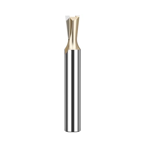 HUHAO Schwalbenschwanz-Fräser-Bit, 6,35 mm Schaft, Frässchneider, Schwalbenschwanz-Bit, Schneiddurchmesser in 0,64 cm, Schwalbenschwanz-Gelenk-Fräser-Set für die Herstellung von Boxen, Schubladen HUHAO Schwalbenschwanz-Fräser-Bit, 6,35 mm Schaft, Frässchneider, Schwalbenschwanz-Bit, Schneiddurchmesser in 0,64 cm, Schwalbenschwanz-Gelenk-Fräser-Set für die Herstellung von Boxen, Schubladen von HUHAO