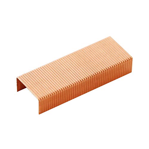 Supertool Heftklammern, 5000 Stück 24/6 Heftklammern, universal, Roségold, 12 mm Breite von HUHIK
