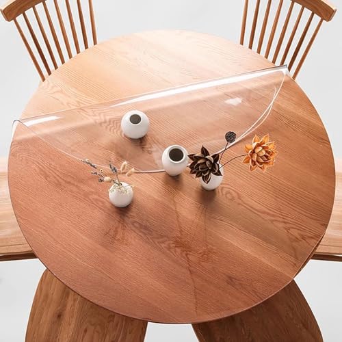 HUHJYUGE PVC Tischdecke Transparent Rund 120cm, Tischdecke Transparent Tischfolie, Glasklar Weiche Folie, Wasserdicht Abwaschbar Tischschutz Folie, Verhindern Sie das Kratzen HUHJYUGE PVC Tischdecke Transparent Rund 120cm, Tischdecke Transparent Tischfolie, Glasklar Weiche Folie, Wasserdicht Abwaschbar Tischschutz Folie, Verhindern Sie das Kratzen von HUHJYUGE
