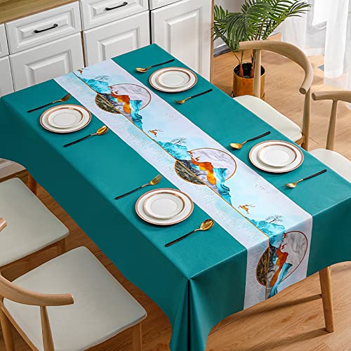 HUHJYUGE Tischtuch Garten Wetterfest 100x160cm, Wachstischdecke Outdoor Modern Wasserdicht, Tischdecke Abwaschbar Rechteckig, Schmutzabweisend, öLbeständig, für Party, Kindergeburtstag HUHJYUGE Tischtuch Garten Wetterfest 100x160cm, Wachstischdecke Outdoor Modern Wasserdicht, Tischdecke Abwaschbar Rechteckig, Schmutzabweisend, öLbeständig, für Party, Kindergeburtstag von HUHJYUGE