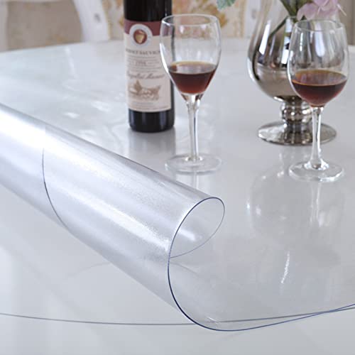 HUHJYUGE Tischdecke Transparent Abwaschbar 80x140cm, Tischfolie Tischdecke Transparent Durchsichtig Fettdicht, Tischschutz Folie Transparent, Wasserdicht, Hitzebeständig, für Esstisch HUHJYUGE Tischdecke Transparent Abwaschbar 80x140cm, Tischfolie Tischdecke Transparent Durchsichtig Fettdicht, Tischschutz Folie Transparent, Wasserdicht, Hitzebeständig, für Esstisch von HUHJYUGE