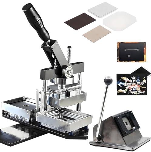 3,1 x 2 Zoll rechteckiges Kühlschrankmagnet-Maschinen-Kit, Kühlschrankaufkleber-Herstellungsmaschine, DIY-Fotomagnet-Abzeichen-Pressmaschine mit 100-teiligem Verbrauchsmaterial-Maschinen-Set 3,1 x 2 Zoll rechteckiges Kühlschrankmagnet-Maschinen-Kit, Kühlschrankaufkleber-Herstellungsmaschine, DIY-Fotomagnet-Abzeichen-Pressmaschine mit 100-teiligem Verbrauchsmaterial-Maschinen-Set von HUIBBGO