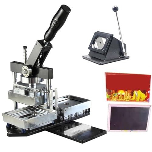 HUIBBGO Button-Maker-Maschine, rechteckige Kühlschrankmagnet-Maschine, Kühlschrank-Aufkleber-Maschine, DIY-Foto-Kühlschrank-Aufkleber, Papierschneider, 100-teilige Materialien, für Bild-Button, Gi HUIBBGO Button-Maker-Maschine, rechteckige Kühlschrankmagnet-Maschine, Kühlschrank-Aufkleber-Maschine, DIY-Foto-Kühlschrank-Aufkleber, Papierschneider, 100-teilige Materialien, für Bild-Button, Gi von HUIBBGO