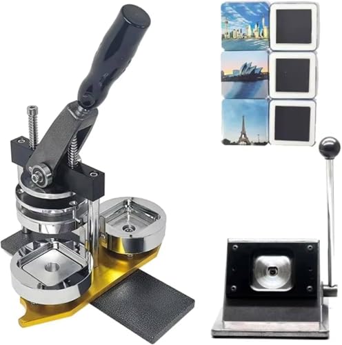 HUIBBGO Button-Maker-Maschine – 100-teilige Button-Teile, DIY-Anstecker-Set, Button-Press-Maker-Werkzeuge mit Teilen + Cutter + Form HUIBBGO Button-Maker-Maschine – 100-teilige Button-Teile, DIY-Anstecker-Set, Button-Press-Maker-Werkzeuge mit Teilen + Cutter + Form von HUIBBGO