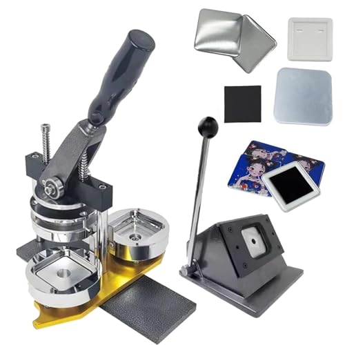 HUIBBGO Button Maker Maschine DIY Button Pin mit 100 Stück kostenlosen Teilen Press Kit Kreis Herstellung Button Making Tool HUIBBGO Button Maker Maschine DIY Button Pin mit 100 Stück kostenlosen Teilen Press Kit Kreis Herstellung Button Making Tool von HUIBBGO