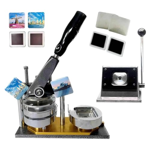 HUIBBGO Buttonmaschine, 50 x 50 mm Kühlschrankmagnete, Button-Button ... HUIBBGO Buttonmaschine, 50 x 50 mm Kühlschrankmagnete, Button-Button ... von HUIBBGO