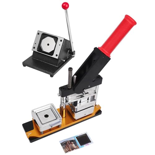 HUIBBGO Kühlschrankmagnet-Button-Abzeichenherstellung, professioneller Metall-Abzeichenhersteller, DIY-Foto-Kühlschrankaufkleber-Magnetpresse zum einfachen Erstellen schöner Abzeichen von HUIBBGO