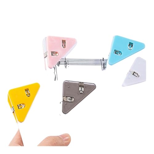 Bürozubehör, Foto-Klemme, Schulbedarf, Schreibwaren, 10 Stück/Set, einfarbig, dreieckig, Eck-Clips, Seitenhalter, Büroklammer von HUIJIQX