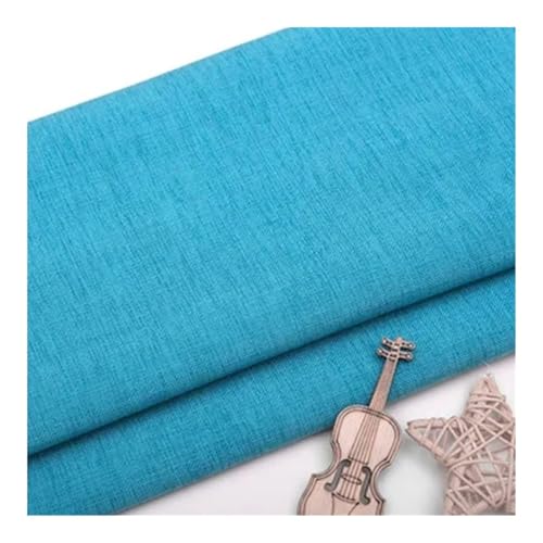 Einfarbiger, dicker Leinenstoff, verschleißfest, langlebig, verschlüsselt, bequem, atmungsaktiv, Sofa-Vorhang, handgefertigtes Kissen, DIY-Stoffe (15) von HUIJIQX