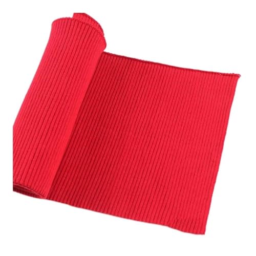 Gerippter Halsausschnitt, Manschette, Saum, elastischer Strickstoff, Baseball-Uniform, Jacke, Nähsaum, gerippter Saum, Jersey, Baseballmantel, Zubehör (6) von HUIJIQX