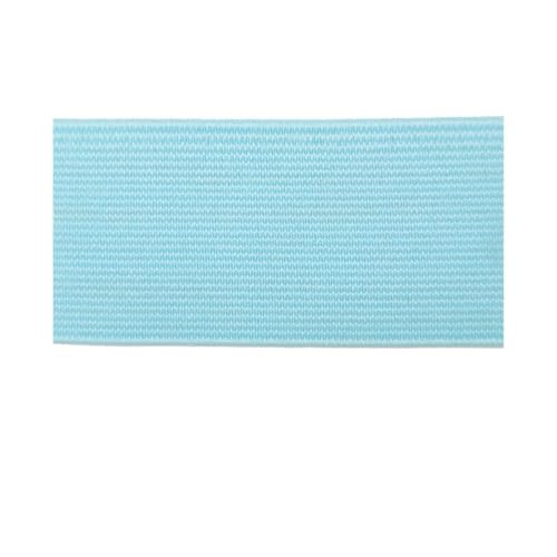 HUIJIQX 2M 20/25/30/40/50mm Gummiband Falten über Gummiband Für Unterwäsche Hosen BH Gummikleidung Einstellbare Weiche Bund Elastisch (Hellblau, 50mm) von HUIJIQX
