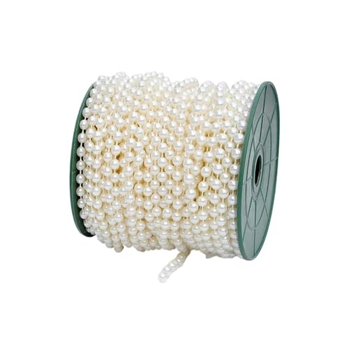 Mini-Imitationsperlen für Hochzeit, Party, Dekoration, Brautstrauß, Kronleuchter, 5 m, 3/4/5/6/8 mm, Beige, 6 mm, 5 m Mini-Imitationsperlen für Hochzeit, Party, Dekoration, Brautstrauß, Kronleuchter, 5 m, 3/4/5/6/8 mm, Beige, 6 mm, 5 m von HUIJIQX
