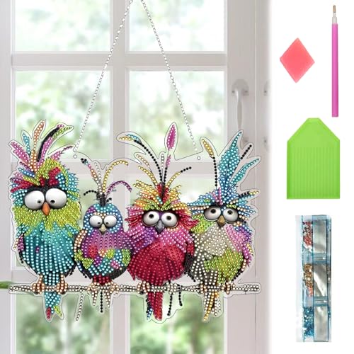 HUIKUANGEU Diamond Painting Frühling,Vogel Deko Diamant Painting,Diamant Painting Fensterbilder,Fensterdeko Hängend,Diamant Malerei Basteln,für Tür Wand Garten HUIKUANGEU Diamond Painting Frühling,Vogel Deko Diamant Painting,Diamant Painting Fensterbilder,Fensterdeko Hängend,Diamant Malerei Basteln,für Tür Wand Garten von HUIKUANGEU