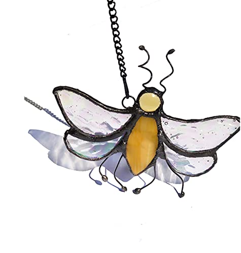 HUIMEIJU Buntglas-Bienen-Fensteranhänger zum Aufhängen / Tiffany-Glas Deko-Anhänger, Geburtstagsgeschenke für Klassenkameraden, Kollegen, Familie, Kinder, Autoanhänger, Gartendekoration HUIMEIJU Buntglas-Bienen-Fensteranhänger zum Aufhängen / Tiffany-Glas Deko-Anhänger, Geburtstagsgeschenke für Klassenkameraden, Kollegen, Familie, Kinder, Autoanhänger, Gartendekoration von HUIMEIJU
