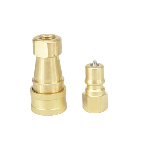 HUJWLBWF 500 Bar 1/8" BSPT Female 7 Mpa Brass Quick Disconnect Coupler Set for Truck Portable Carpet Cleaning HUJWLBWF 500 Bar 1/8" BSPT Female 7 Mpa Brass Quick Disconnect Coupler Set for Truck Portable Carpet Cleaning von HUJWLBWF