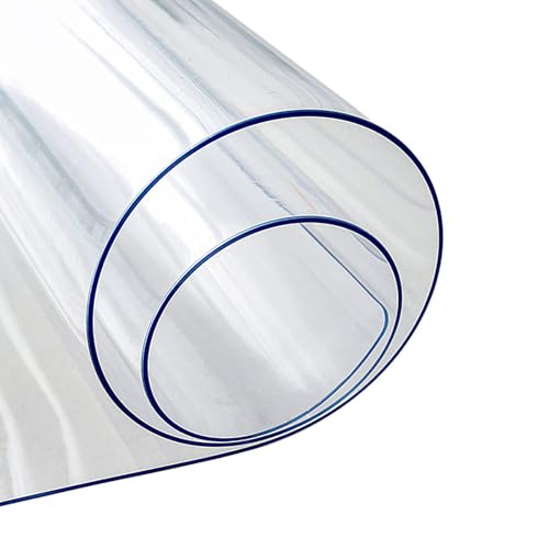 HUJZJY Tischdecke Transparent 3mm, PVC Tischfolie Tischdecke Transparent, Wiederverwendbar Tischdecke, Wasserdicht Abwaschbar Folie, ölbeständig, Kratzfest, Abwischbar HUJZJY Tischdecke Transparent 3mm, PVC Tischfolie Tischdecke Transparent, Wiederverwendbar Tischdecke, Wasserdicht Abwaschbar Folie, ölbeständig, Kratzfest, Abwischbar von HUJZJY