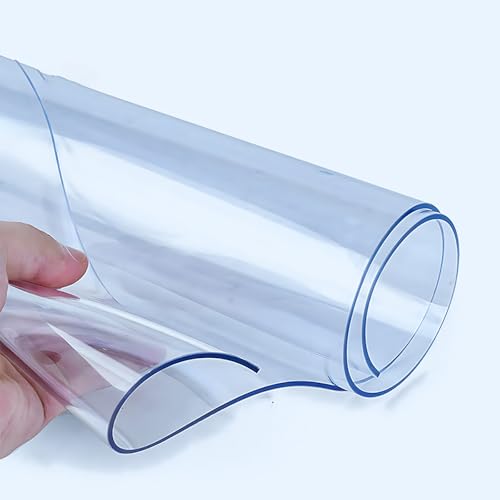 HUJZJY Tischdecke Transparent Durchsichtige, Tischfolie 1.5mm PVC Wasserdicht, Tischdecken Durchsichtig Abwaschbar, Eckig Tischdecke Fettdicht, für Küche Zuhause Picknick HUJZJY Tischdecke Transparent Durchsichtige, Tischfolie 1.5mm PVC Wasserdicht, Tischdecken Durchsichtig Abwaschbar, Eckig Tischdecke Fettdicht, für Küche Zuhause Picknick von HUJZJY