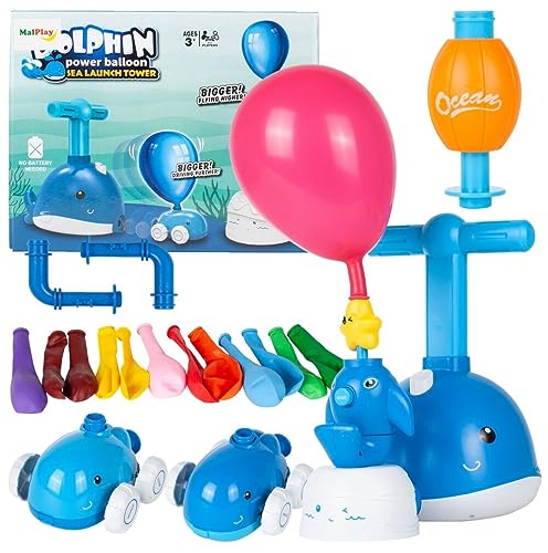 Ballon - Auto - Ballonabschussgerät - Delphin - Pumpe - Spielzeug - Ballonspielzeug - HUKITECH von HUKITECH