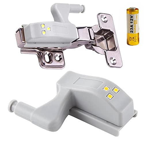 HUKITECH Schranklampe mit 3 LEDs - Sensor - Tür - Kaltes Licht - Passend für alle Scharniere - Türscharniere - CE-Zertifiziert - Innenbeleuchtung HUKITECH Schranklampe mit 3 LEDs - Sensor - Tür - Kaltes Licht - Passend für alle Scharniere - Türscharniere - CE-Zertifiziert - Innenbeleuchtung von HUKITECH